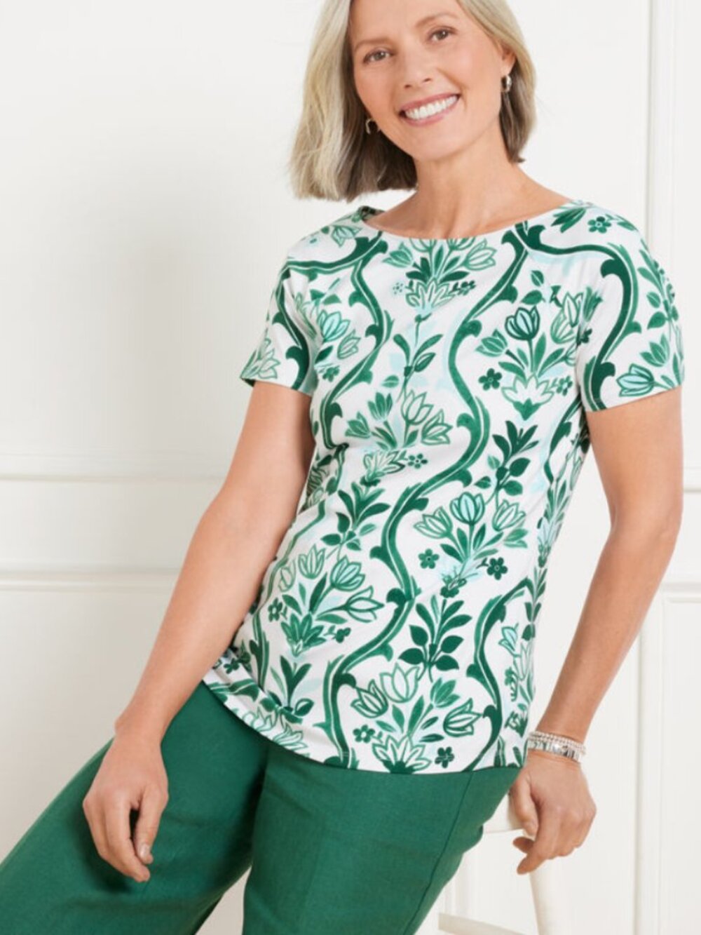 Effortless Jersey Bateau Neck Tee